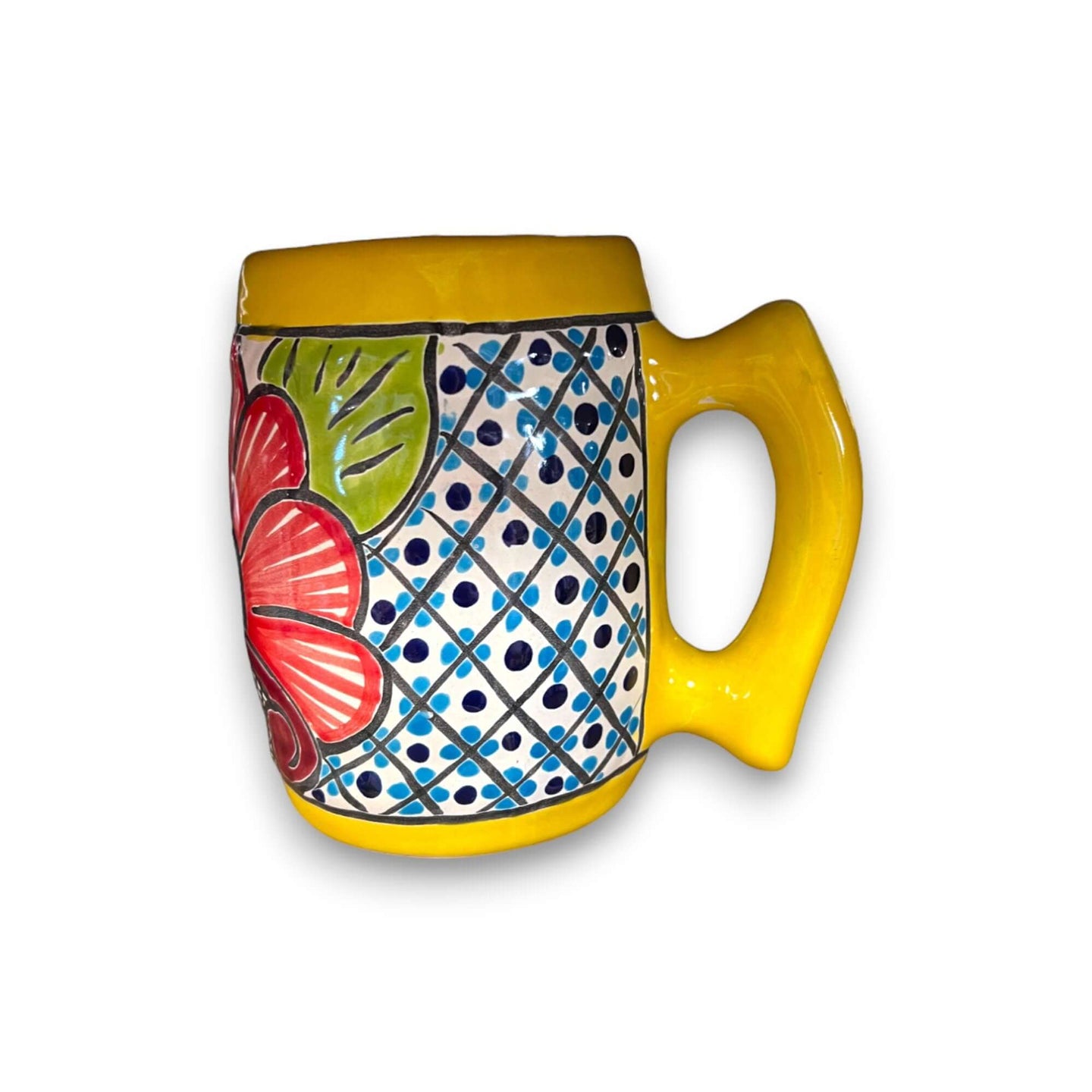 Colorful Handcrafted Mexican Coffee Mug